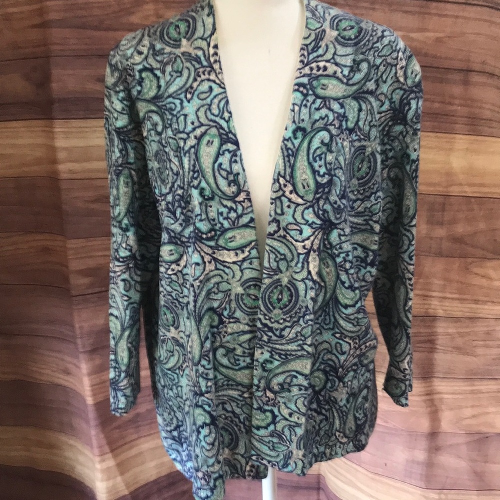Paisley sweater by Talbots